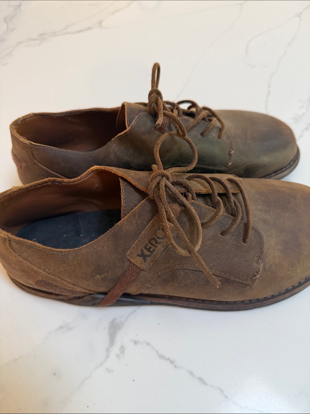 Xero Alston Shoes Men's Brown Lace-Up Casual Leather Shoes